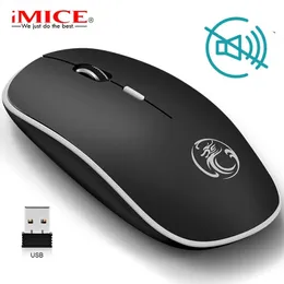 Mouse wireless silenzioso PC Mouse per computer Gamer Mouse ergonomico Mouse ottico silenzioso USB Mause silenzioso Wireless per PC portatile