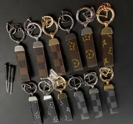 Luxus Schlüsselbund Cartoon Hundemuster PU Leder Car Fashion Accessoires Key Ring Lanyard Key Wallet Chain Seilkette