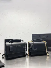 Fashion One Shoulder Bag Designer Women's Handbag Luxury Crossbody Bag Clamshell Purse Messenger Bag 5A Quality Chain Gold and silver random 5 colors for work