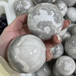 Decorative Figurines Natural Agate Du Mexique Quartz Sphere Home Reiki Crafts Pography Wedding Decoration Gifts