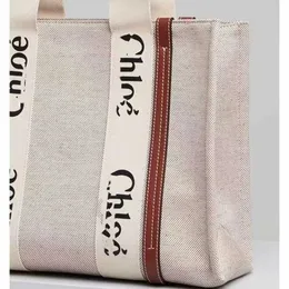Woody Designer Tote Bag Тот же тип писем на печени Canvas с большой способностью онлайн