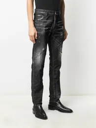 DSQ PHANTOM TURTLE Herren-Jeans, klassische Mode, Herren-Jeans, Hip-Hop, Rock, Moto, Herren, lässiges Design, zerrissene Jeans, Distressed Skinny Denim, Biker-Jeans 69252