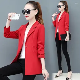 Abiti da donna 2023 Primavera Autunno Donna Blazer Giacca a vento Giacca moda allentata Elegante Cappotto casual Capispalla femminile Casaco Feminino