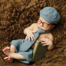 Caps Hats Baby Boy Costumes Immagini Abbigliamento occhiali Hatpantstie 4pcs Set oufits retro 230313