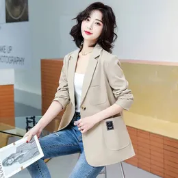 Abiti da donna 2023 giacca sportiva coreana giacca da donna primavera autunno manica lunga allentata blazer monopetto femminile giacche casual Pl