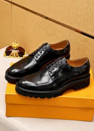 2023 Mens Dress Shoes Classic Designer Fashion Genuine Leather Business Office Work Formal Oxfords Brand Party Wedding Shoes Mocassin Homme Size 38-45