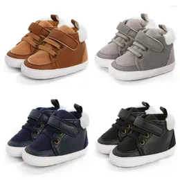 First Walkers Beckior 2023 Winter Born Baby Schuhe Säugling Kleinkind Junge Komfort Weiche Sohle Baumwolle Flache High-Top Anti-Slip Sneaker Mokassins