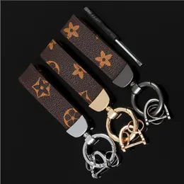 Brevtryck Musdesigner med Diamond Bow Keychain Pu Leather Animal Car Keyrings Key Chain Holder Fashion Nyckelring