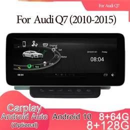 10.25 inç araba DVD Touchscreen Player Android GPS Navi USB Yükseltme Adaptörü USB 4G Carplay Bluetooth Audi Q7 MMI 2G