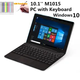Windows 10.1 '' 10 Tablet PC 32GB ROM Docking Klavye M1015 WiFi HDMI Uyumlu Çift Kameralar Dört Çekirdek 1280 X 800 IPS M15