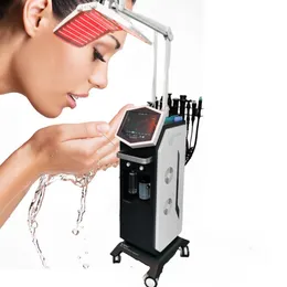 Multifunktionell 13 i 1 Water Oxygen Jet Peel Facial Cleaning Machine med huddetektering och PDT -terapi