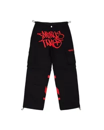 Spodnie damskie Capris Odłączane spodnie Vintage Spodnie Kobiety luźne streetwearne mody multi kieszeni dżinsy z szerokości nogi Y2K Hip Hop Workear 230311