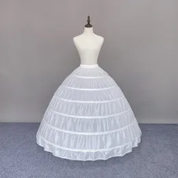 Petticoats kjol sex stål gabon förstorad underklänning i peticoat bröllop klänning fodrad med fiskben stål ring puffy