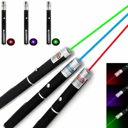 High power Laser Pointer Sight Focus Lazer pen burn beam 5mW school hunting Long Range AAA battery 530Nm 405Nm 650Nm red green blue