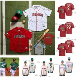 Custom Men Team Mexico Julio Urias 2023 World Baseball Classic Jersey WBC Alex Verdugo Alex Verdugo Alejandro Kirk Rowdy Tellez Randy Arozar