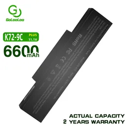 9 komórek bateria laptopa 6600 mAh dla ASUS A32-K72 A72 A72D A72DR A72F A72J A72JK A72JR A32-N71 K72 K72D NOWOŚĆ