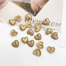 Cute Heart Diy Sewing Button for Shirt Sweater Cardigan Metal Heart Buttons 12.5/15/18mm