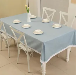 Table Cloth 2023 Solid Color Dirty-proof Rectangle Skin Friendly Modern Home Use Simple Linen