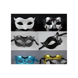 Party Mask Mens Halloween Masquerade Masks Mardi Gras Venetian Dance Face The Mixed Color 3702 Drop Delivery Wedding Events Supplies Dhrjh