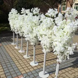 Flores decorativas grinaldas Decoração de casamento 5 pés de altura Slik Artificial Blossom Tree Roman Column Road Leads for Wedding Party Mall Open 230313
