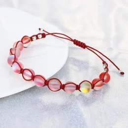 Strand KELITCH Women Bracelets Colorful Moonstone Handmade Beaded Bracelet Crystal Fashion Bangle Gift Friendship Jewelry