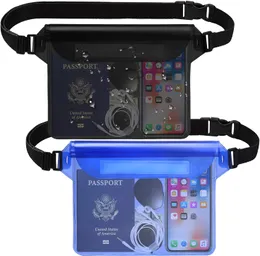 Waterproof Pouch with Waist Strap Phone dry bag three layers Large Size Pouches