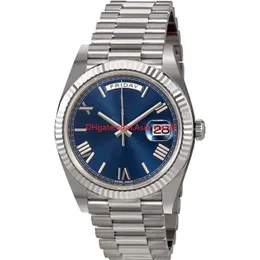 Dostawca fabryki Wysokiej jakości zegarek zegarków Sapphire Sapphire Automatyczna mechaniczna stal nierdzewna niebieska tarcza 41mm 228239 męskie zegarki 312Z