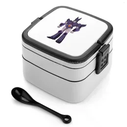 Dinnerware Sets Transformer Cyclonus G1 Decepticon Bento Box Praça à prova de vazamentos Almoço com Transformadores de compartimento Decepticons Autobots mega