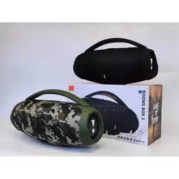 Nice Sound Boomsbox 3 Bluetooth Speaker Stere 3D HIFI Subwoofer Handsfree Outdoor Portable Stereo Subwoofers With Sealed Retail Box