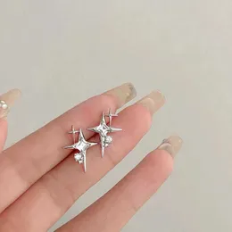 Dangle Shandelier 2022 New Fashion Star AWN Cross Zircon Stud Earrings S925 Silver Needle Design Asterism女性の絶妙なイヤリングジュエリーG230313