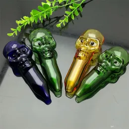 Hookahs Super Skull Ghost Cabeça Vidro Bongos de vidro de vidro Bongas de óleo Tubos de água Plantas de óleo fumando