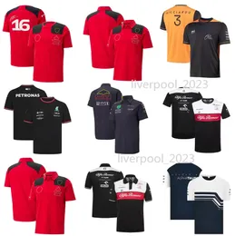 2023 Jerseys de rugby Mercedes Amg Petronas F1 2022 Camiseta del equipo-Weib Summer F1 Formula 1 Polo Jersey Nueva Camiseta de manga corta 2022