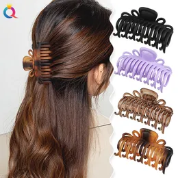 Korean Style Large Hair Claws Ribbon Elegant Acrylic Hairpins Barrette Crab Updo Hair Shark Clips Headwear for Women Girls Hair Accessories 1906
