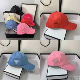 مصممي Color Baseball Cap Triangle Womens Mens Fashion Hat Women Luxurys Sport Casquette Visors R5