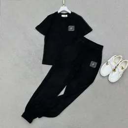 23SS Women Designer Tracksuits Two Piece Pants Sets With All-over Letters Girls Runway Brand Jersey Jogging T Shirts Tee Crop Tops And Legging Pants Activewear Suit