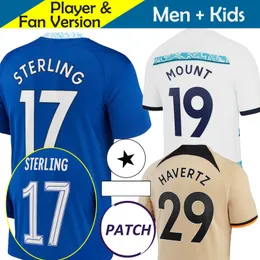 2022 2023 CFC Soccer Jerseys Enzo Fernandez Mount Sterling Havertz Football Shirt Kids Kit Set Player Experious Off الثالث بوليسيتش جواو فيليكس كوفاسيتش كانتي جيمس