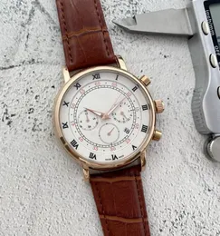2022 Nieuwe mode Patekity Watches for Men All Dial Work Quartz PP Bekijk hoogwaardige tag Heuerity luxe merk Chronograph Clock Clock Roestvrijstalen riem heren horloges