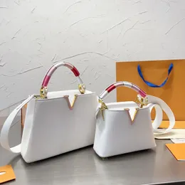 مصمم حقيبة حقيبة نساء كابو BB Mini Handbag Luxury 2023 Women Fashion Female Counter Counter Bags Vintage Lady Totes Size 27 Cm 230814