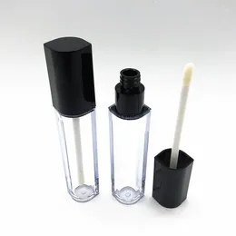 저장 병 100pcs/lot empty 7ml Clear Rhombus Lip Gloss Tube Lipgloss 병 리필 가능한 화장품 메이크업 도구