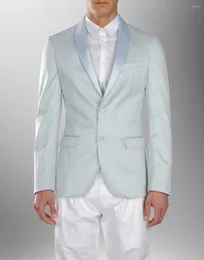 Herrdräkter 2023 Högkvalitativ sjal krage två-knapps mäns kostym mode tuxedo kontorsföretag smal aftonklänning 2 stycken (toppbyxor)