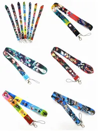 Cell Phone Straps & Charms Multicolor Choose Anime Cartooon Game Key lanyard Car KeyChain ID Card Cover Pass Gym Mobile Badge Holder Key Ring KeyHolder Jewelry Gifts