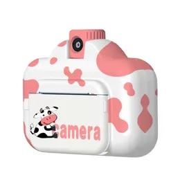 Digitalkameror WiFi Instant Print Kids Camera 2.4 "Skärm 1080p Videoinspelning Noll bläckrotationslins med papper för Childrendigi