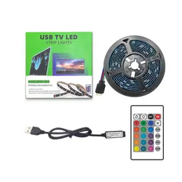 Tiras de LED de mudança de cor iluminação de 16,4ft SMD 5050 RGB Lightstrip com o controlador Bluetooth SYNC à música Aplicar para o quarto da TV Party Home Crestech168