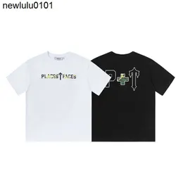 Designer neue Männer Modemarke heißer Verkauf Trapstar Places Faces kurzärmeliges lässiges Baumwoll-T-Shirt für Herren mit Co-Branding