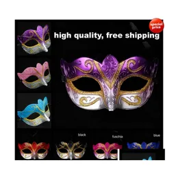 Party Mask Masks Venetian Masquerade Halloween Sexig Carnival Dance Cosplay Fancy Wedding Present Mix Mix Color Drop Delivery Events Supplies DHHQD