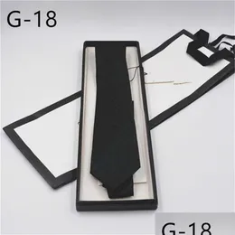 Krawatten 22Gg Marke Männer Krawatte Designer Krawatte 100 Seide Anzug Krawatten Business Luxus 66VF Drop Lieferung Mode Zubehör DHY26