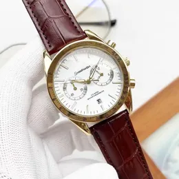 OMEG 스테인레스 스틸 손목 시계를위한 2022 New Mens 시계 모든 다이얼 작업 쿼츠 시계 최고의 럭셔리 브랜드 남성 패션 GG01