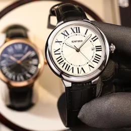 Bilek saati kined erkekler saatler otomatik mekanik saat deri moda spor saati erkek rahat iş relojes hombre retro kol saat