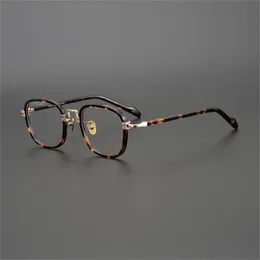 Солнцезащитные очки для брендов Новая японская частная коллекция из золотых тарелок дизайнерская коробка для каркаса может быть оснащена высокой миопией
