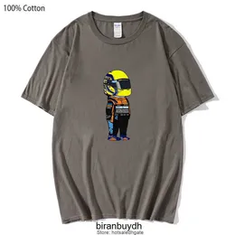 Radfahren Herren T-Shirts F1 T-Shirts 100 % Baumwolle Mini Lando Norris 4 Shirt-T-Shirt Lustige Spiele Grafik Herren Casual Sommer Damen Kleidung Übergroß
